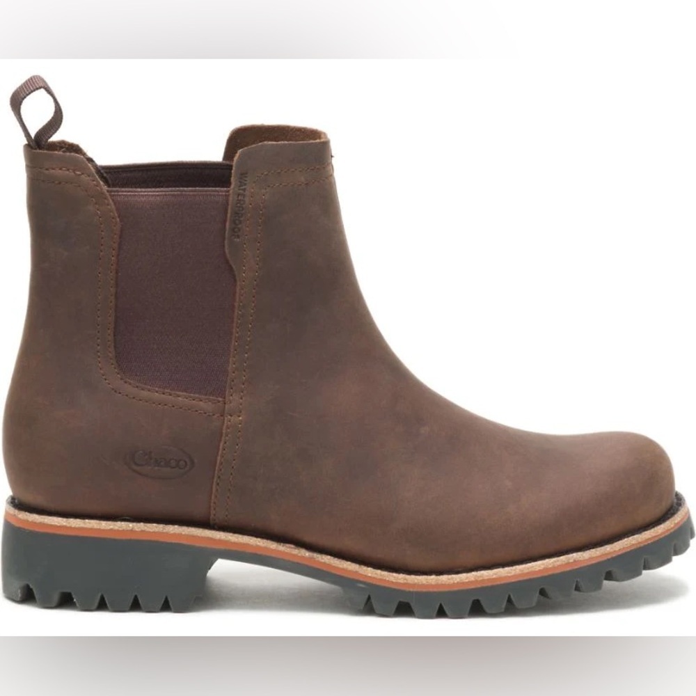 Chaco Fields Chelsea Waterproof Boots Brown Size 6.5